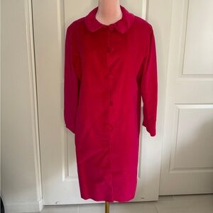 Vintage Pink Button-Up Coat